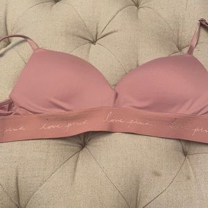 Good condition pink by Victoria's Secret wireless push up sz 34a